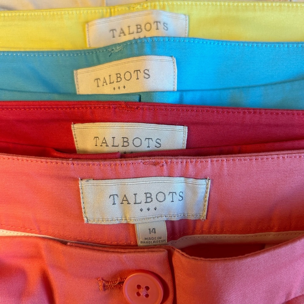 Talbots Colorful pants bundle (5)
